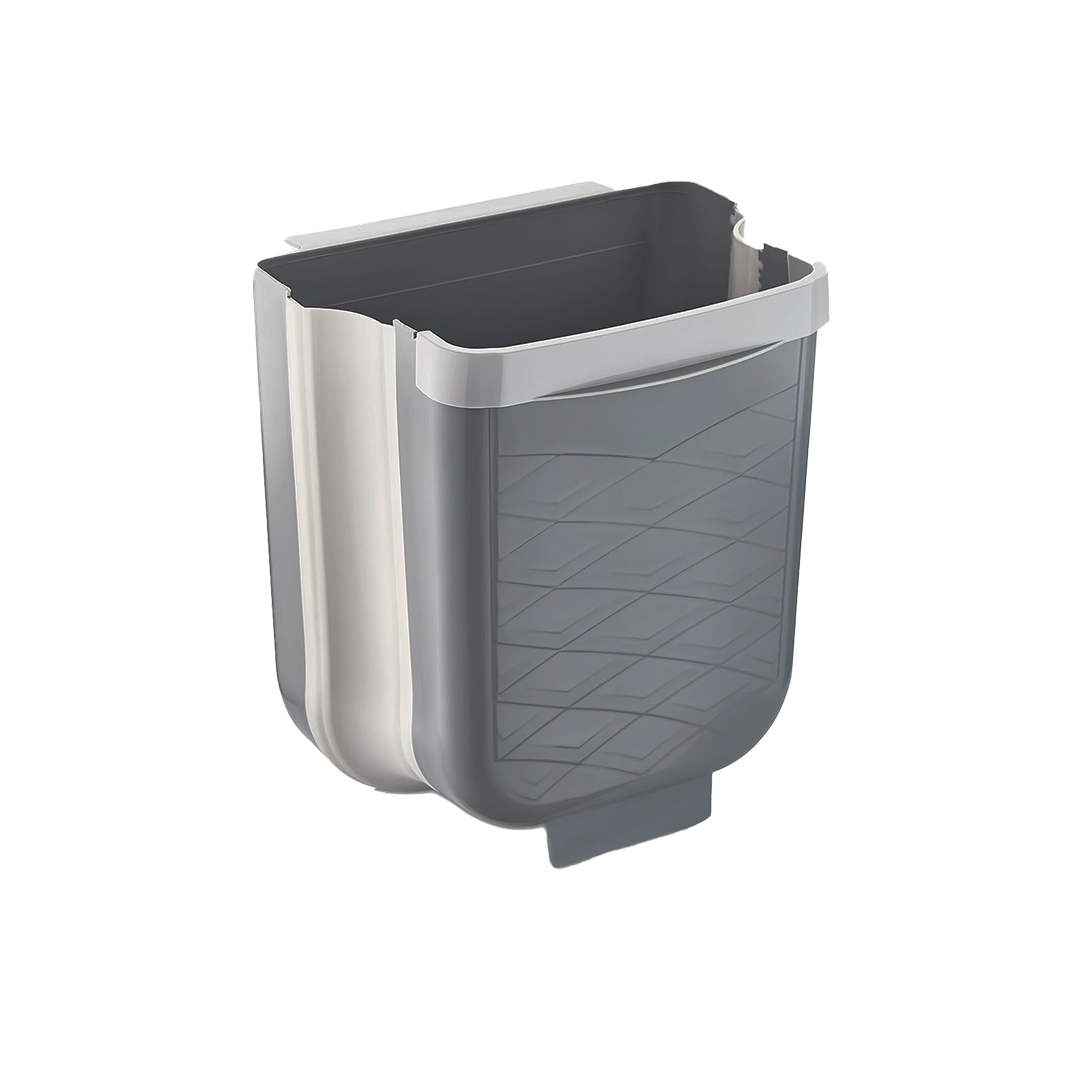 GRİ KATLANABİLİR MUTFAK ÇÖP KOVASI 6LT (5643)