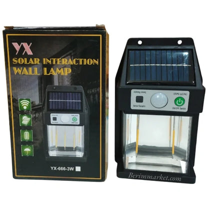Güneş Enerjili Duvar Lambası YX-666 3W (5643)