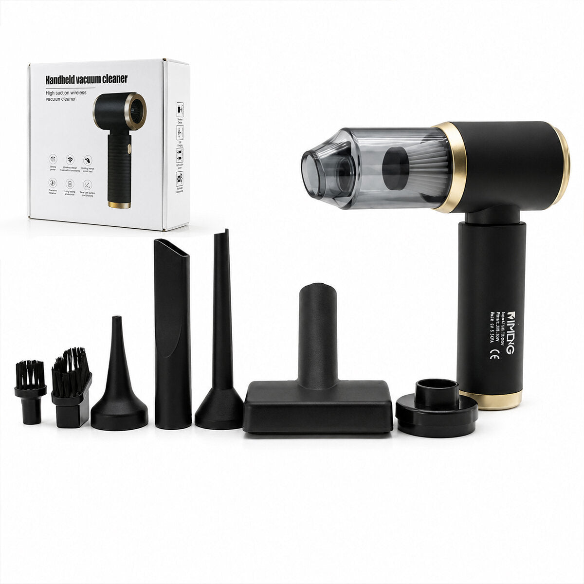 HANDHELD VACUUM CLEANER 2İN1=ÇEKME - ÜFLEME OTO - ARAÇ - EV EL TİPİ SÜPÜRGE ŞARJLI MİNİ - TAŞINABİLİR KH-128 (5643)