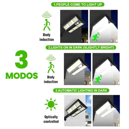 Hareket Sensörlü IP65 Güneş Enerjili LED Spot Kumandalı (5643)