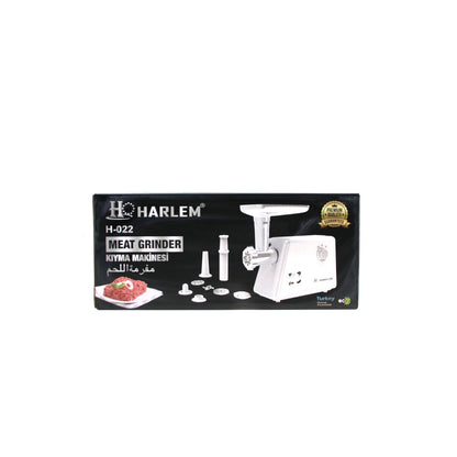 HARLEM GURME H-020-022 BEYAZ ELEKTRİKLİ ET KIYMA MAKİNESİ 2200W (5643)