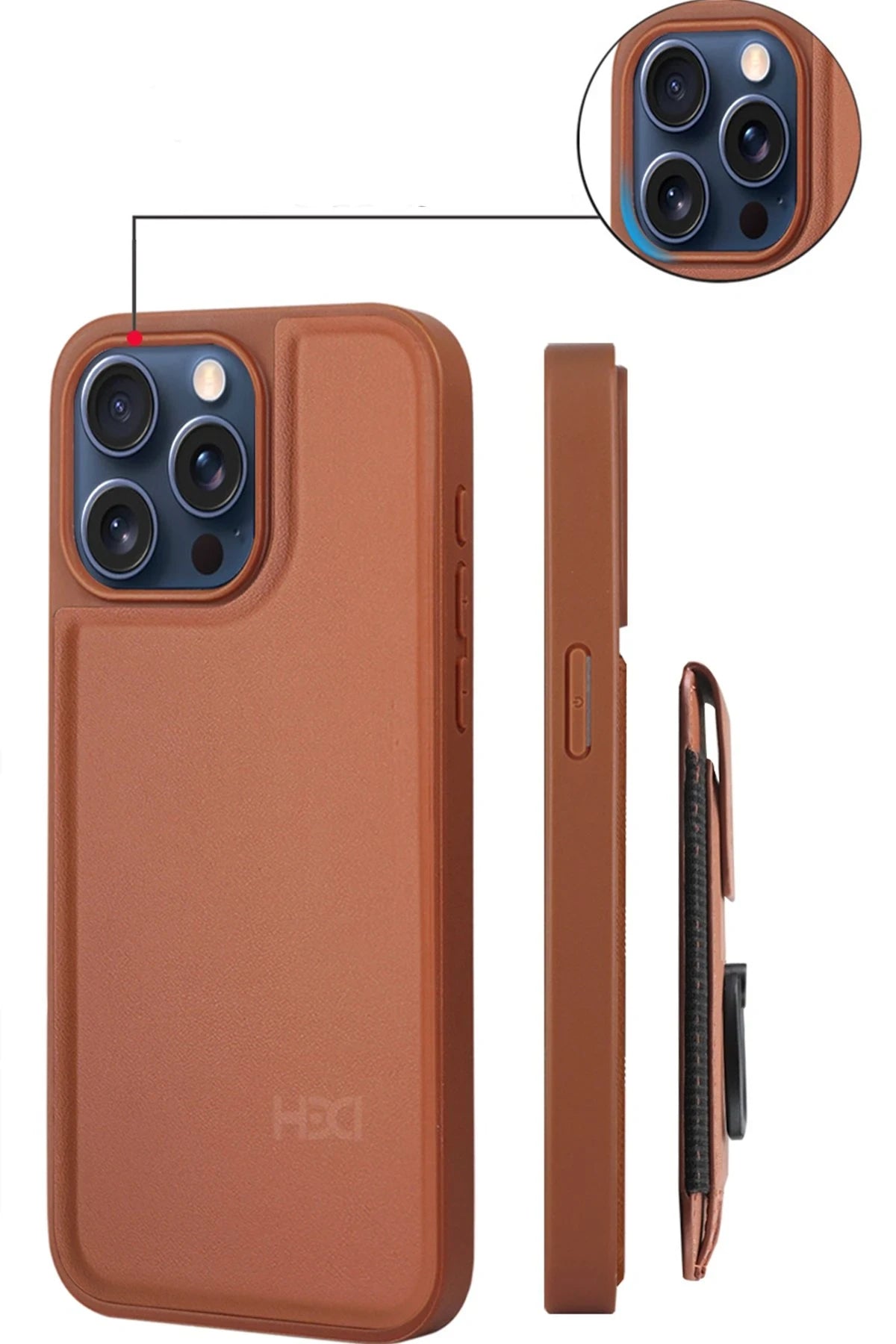 HDD Apple iPhone 14 Pro HBC-228 Havana Magnet Kartvizitli Kapak - Siyah