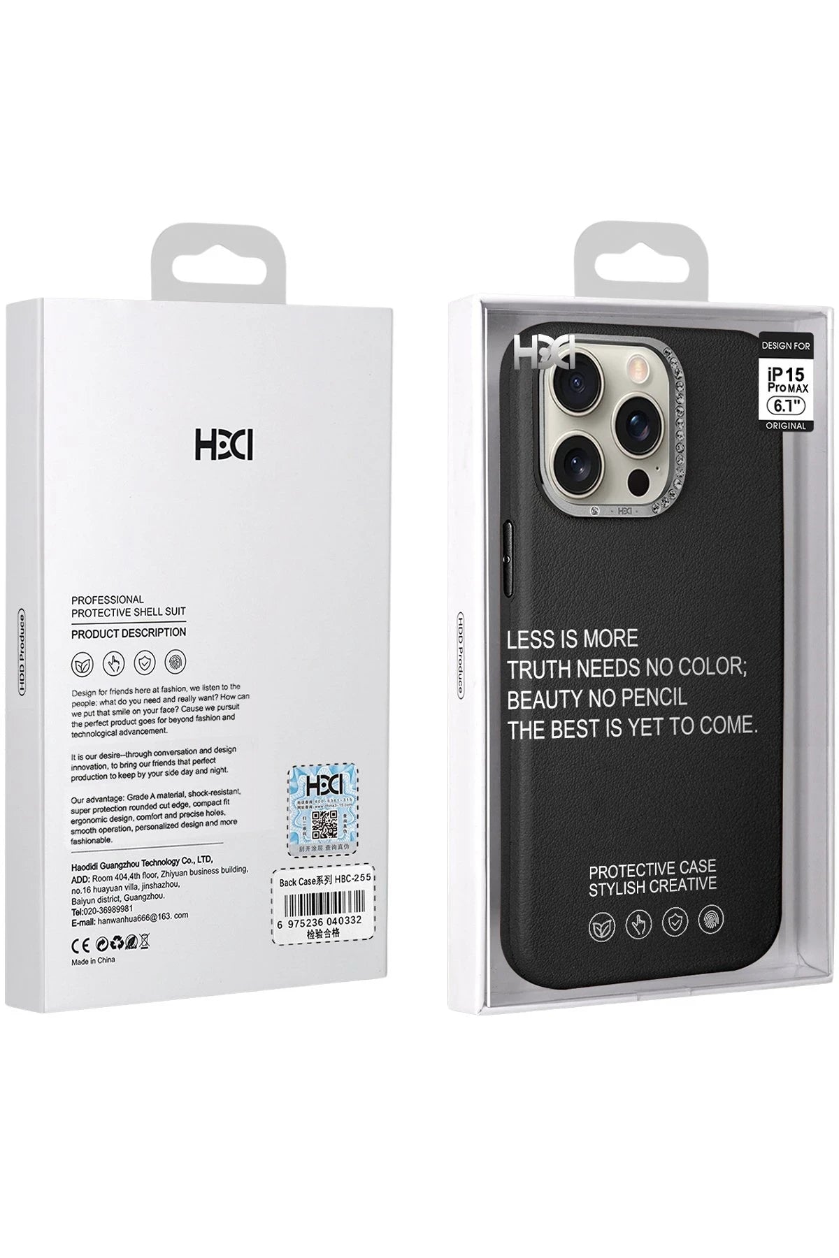 HDD Apple iPhone 14 Pro HBC-255 Viyana Kapak - Siyah