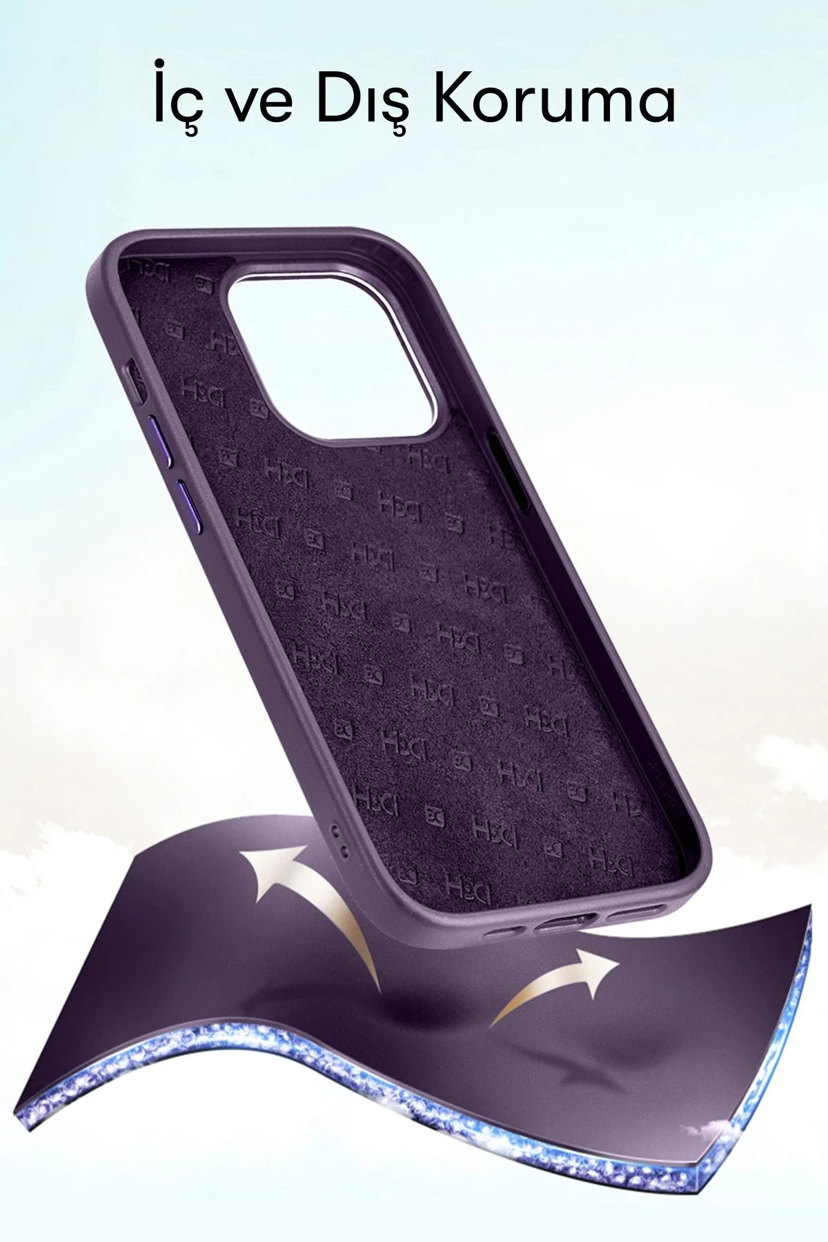 HDD Apple iPhone 14 Pro Kılıf HBC-188 Astra Kapak - Siyah