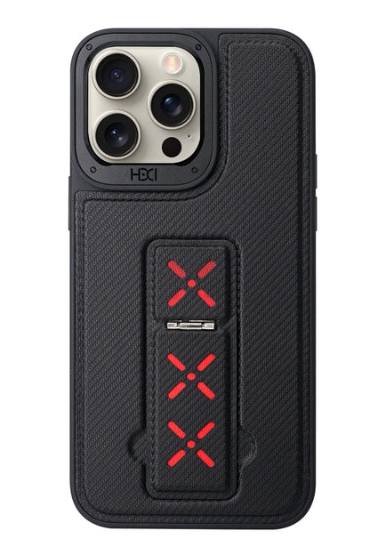 HDD Apple iPhone 15 Pro HBC-248 Lima Standlı Kapak - Siyah