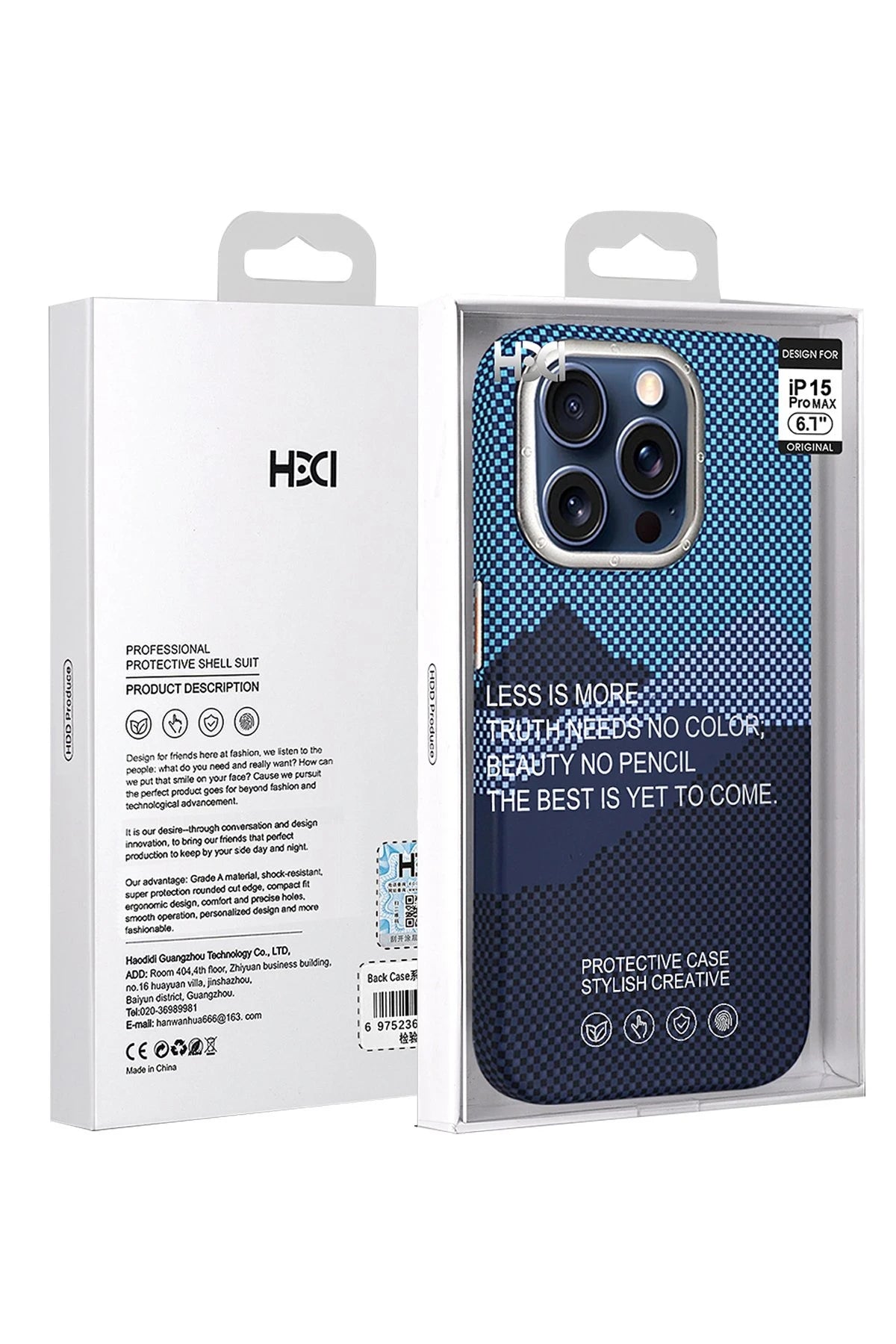HDD Apple iPhone 15 Pro HBC-263 Monaco Kapak - Siyah