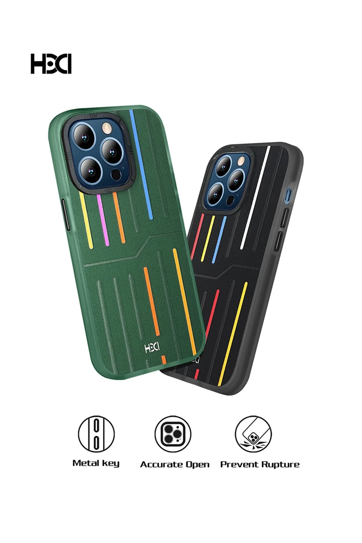 HDD Apple iPhone 15 Pro Kılıf HBC-221 Roma Kapak - Siyah