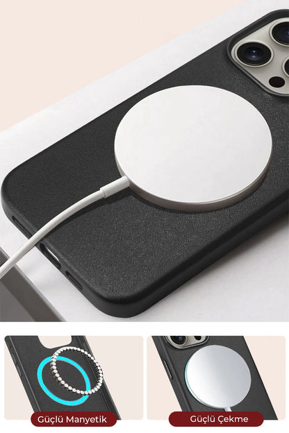 HDD Apple iPhone 15 Pro Max HBC-242 Dividing Magsafe Kapak - Siyah