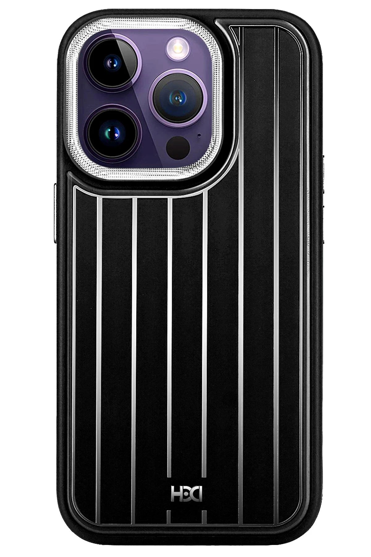 HDD Apple iPhone 15 Pro Max Kılıf HBC-190 Kolaj Kapak - Siyah