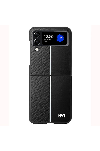HDD Samsung Galaxy Z Flip 4 Kılıf HBC-155 Lizbon Kapak - Siyah