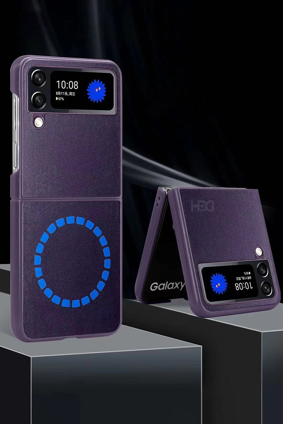 HDD Samsung Galaxy Z Flip 4 Kılıf HBC-156 Forum Magneticsafe Kapak - Siyah