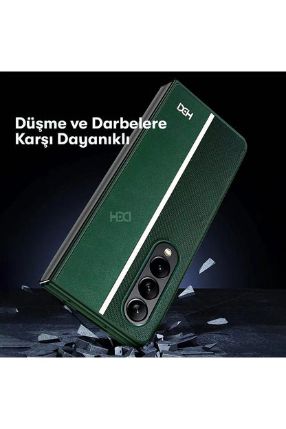 HDD Samsung Galaxy Z Fold 3 Kılıf HBC-155 Lizbon Kapak - Siyah