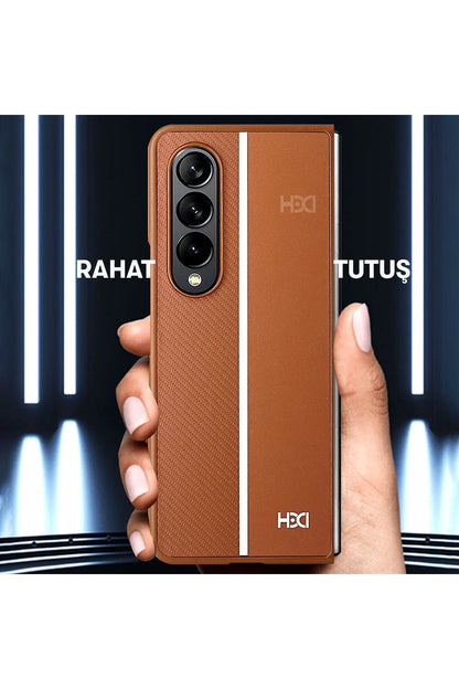 HDD Samsung Galaxy Z Fold 4 Kılıf HBC-155 Lizbon Kapak - Siyah
