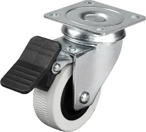 Hts 334 - 50x20 Mm Çift Bilyalı Tablalı Frenli Teker 4 Adet