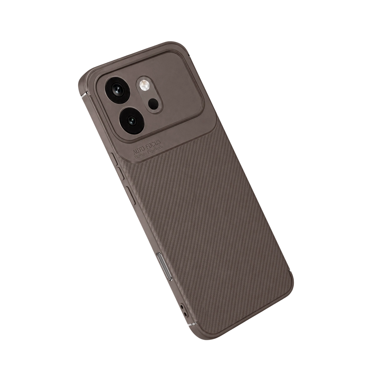 Huawei Honor 600 Auto Focus Karbon Kapak - Gri