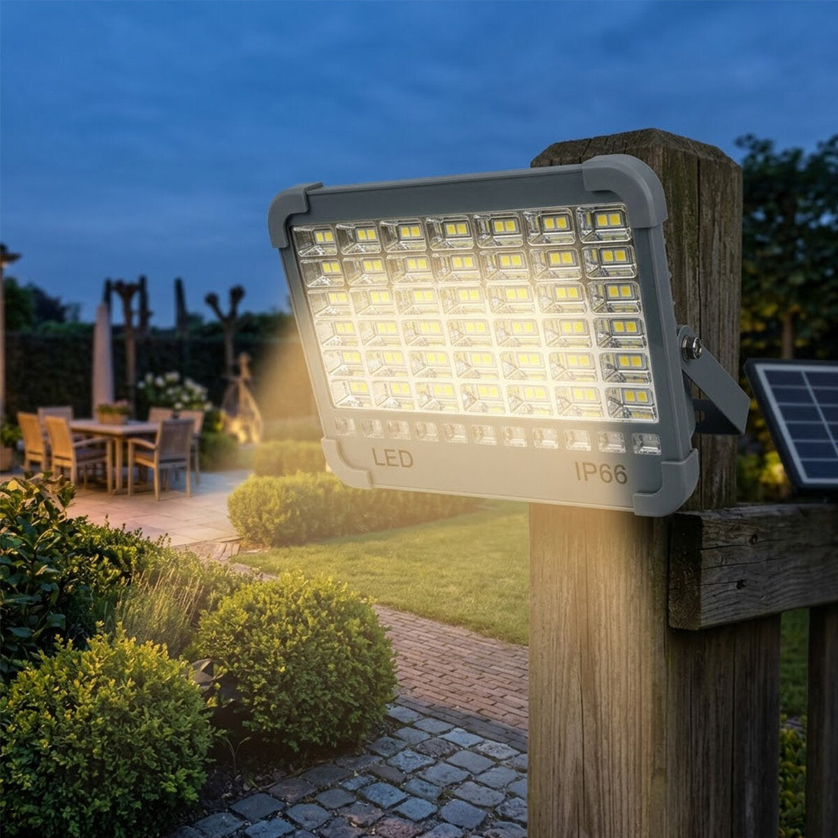 IP66 GÜNEŞ ENERJİLİ LED IŞIK SOLAR PROJEKTÖR - POWERBANK ÇAKARLI KAMP - DIŞ MEKAN PS-D002A (5643)