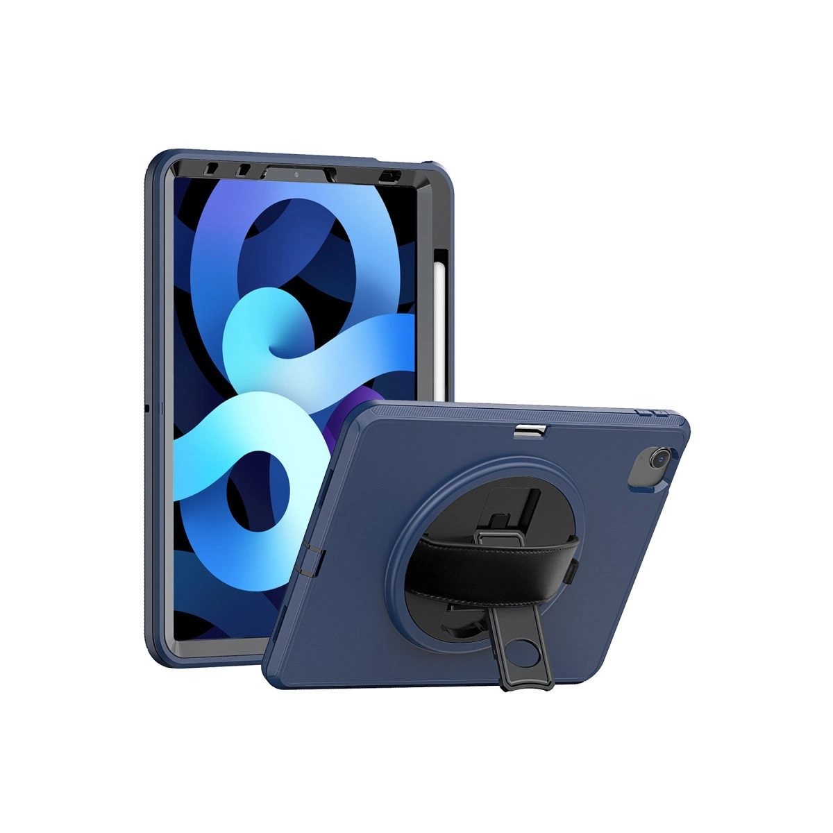 İpad 2025 10.9 10.nesil (a16) Kılıf Hand Strap Tablet Kılıfı - Lacivert