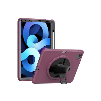 İpad 2025 10.9 10.nesil (a16) Kılıf Hand Strap Tablet Kılıfı - Mürdüm