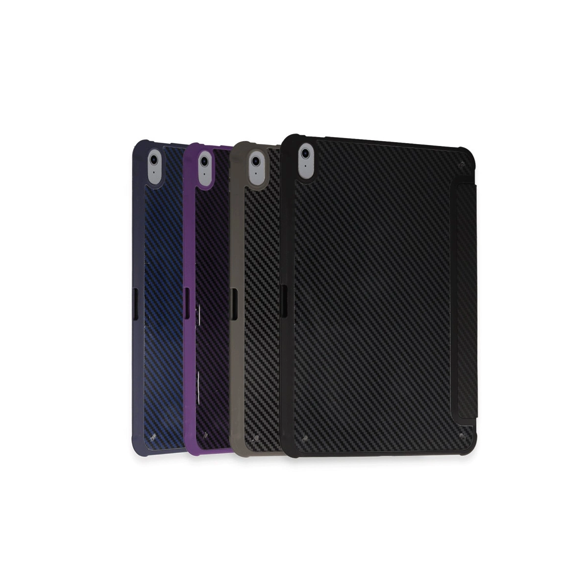 İpad Pro 13 (2024) Kılıf Color Karbon Tablet Kılıfı - Siyah