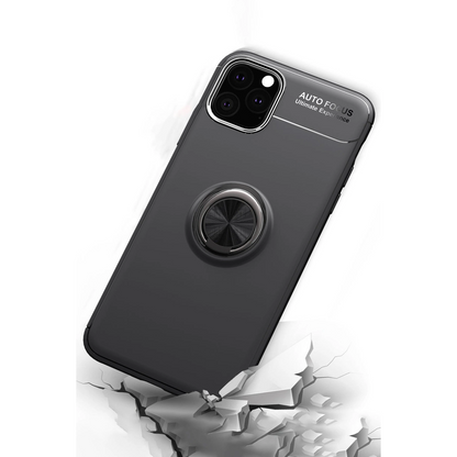 İphone 11 Pro Kılıf Range Yüzüklü Silikon - Siyah-mavi
