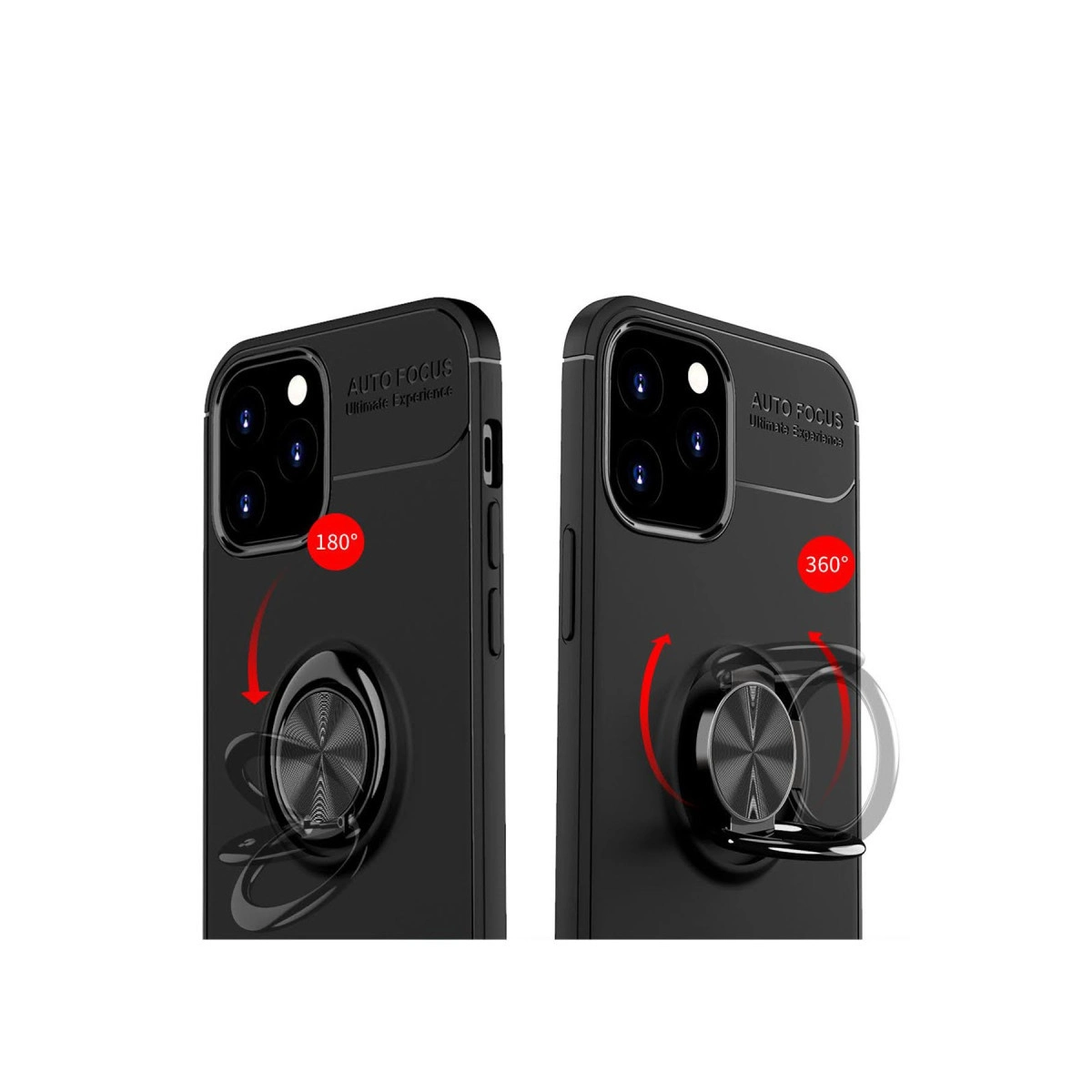 İphone 12 Kılıf Range Yüzüklü Silikon - Mavi