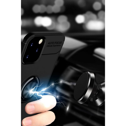 İphone 12 Kılıf Range Yüzüklü Silikon - Mavi