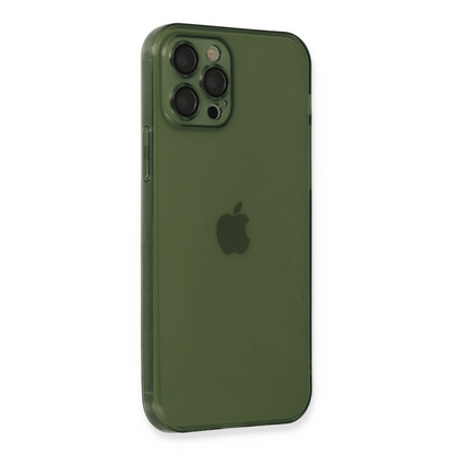 İphone 12 Pro Max Kılıf Fly Lens Silikon - Yeşil