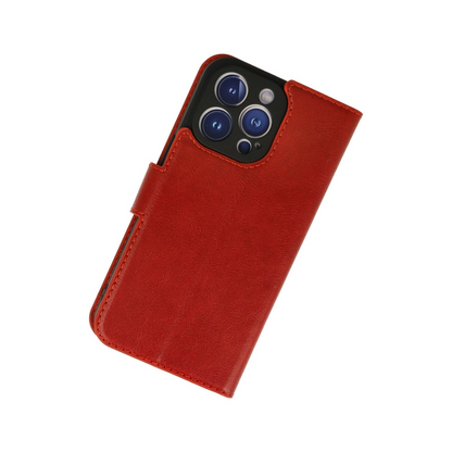 İphone 13 Pro Kılıf Trend S Plus Kapaklı Kılıf - Kırmızı