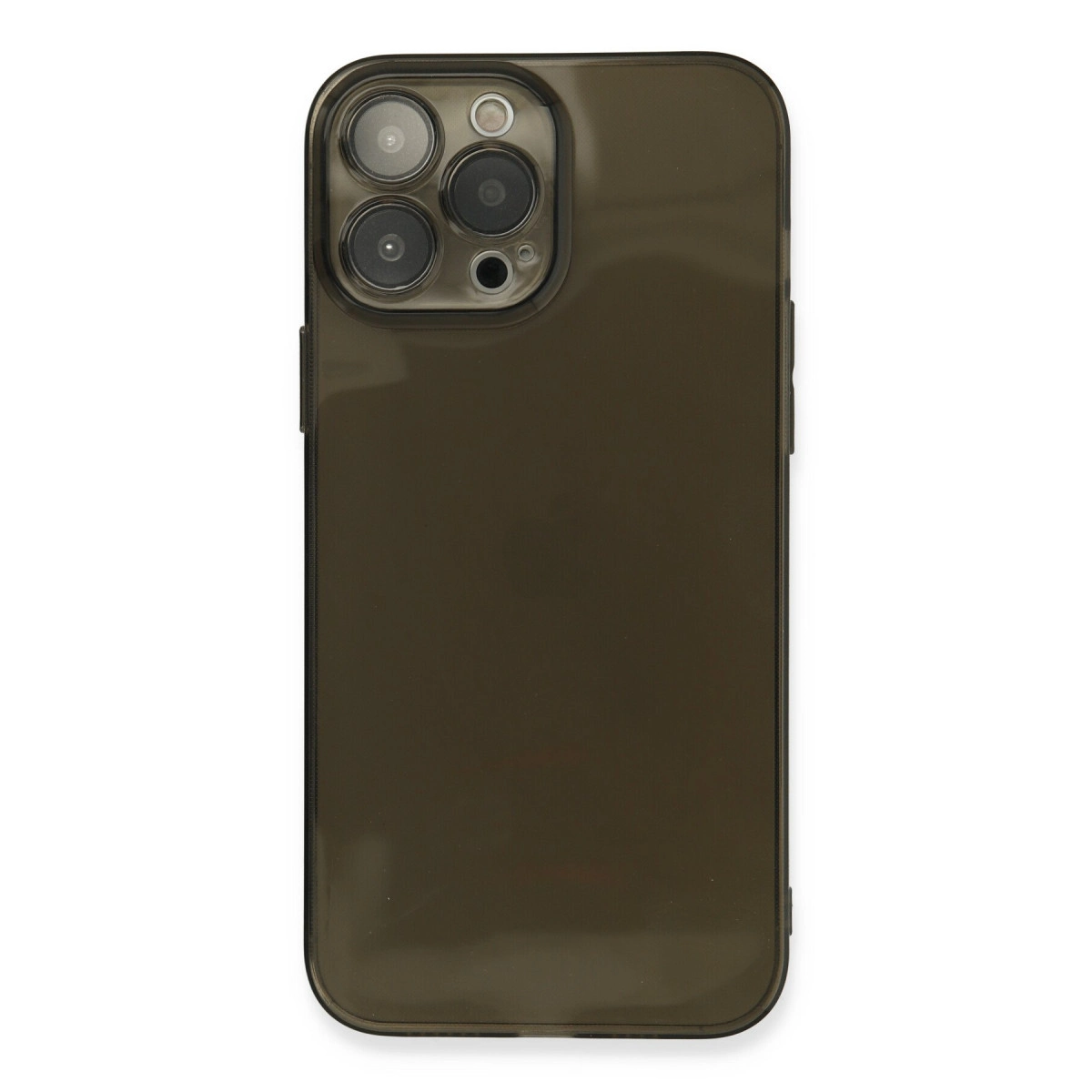 İphone 13 Pro Max Kılıf Fly Lens Silikon - Siyah