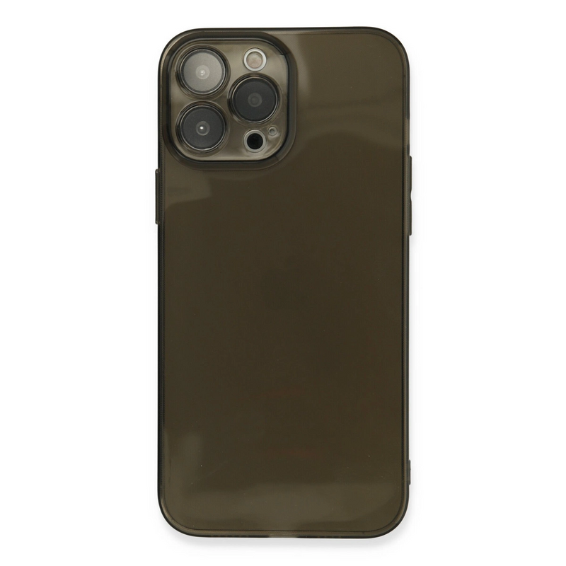 İphone 13 Pro Max Kılıf Fly Lens Silikon - Siyah