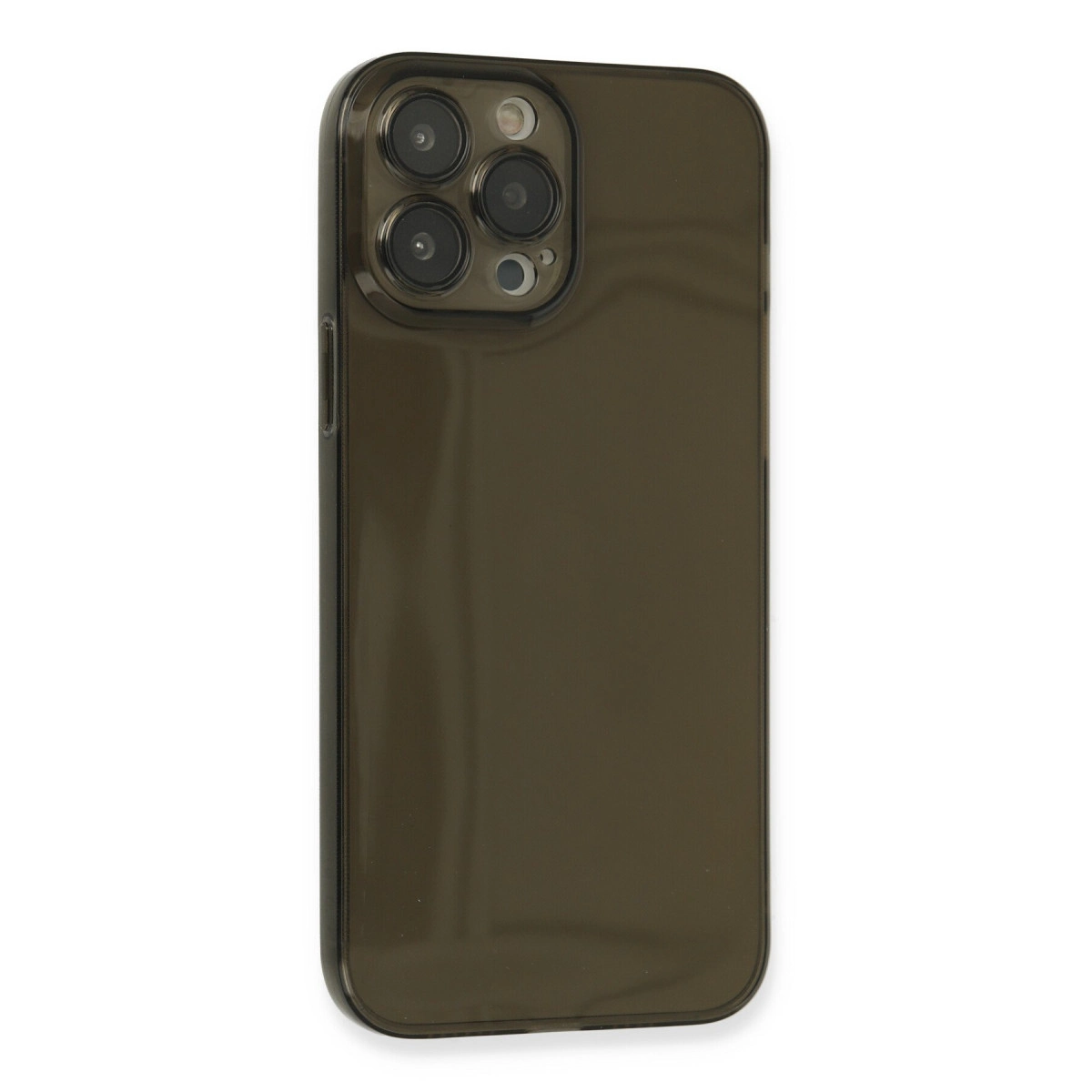 İphone 13 Pro Max Kılıf Fly Lens Silikon - Siyah