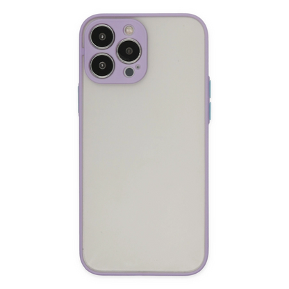 İphone 13 Pro Max Kılıf Montreal Silikon Kapak - Mor
