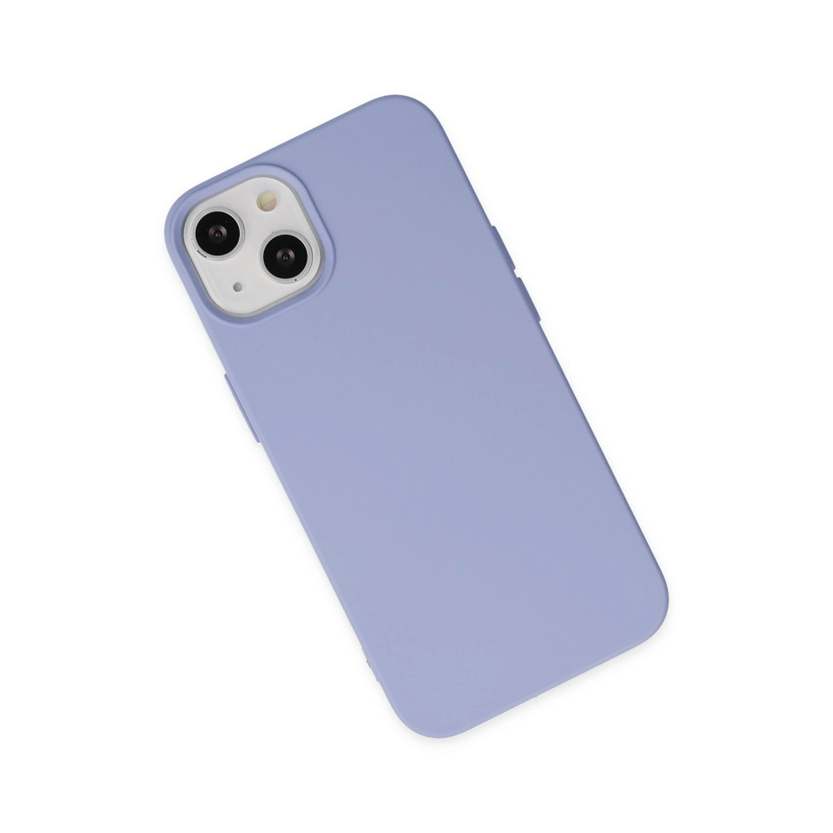 İphone 14 Kılıf Nano İçi Kadife Silikon - Lila
