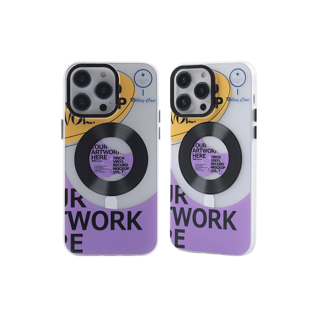 İphone 14 Pro Kılıf Apollo Magneticsafe Desenli Kapak - Apollo Şeffaf - 6