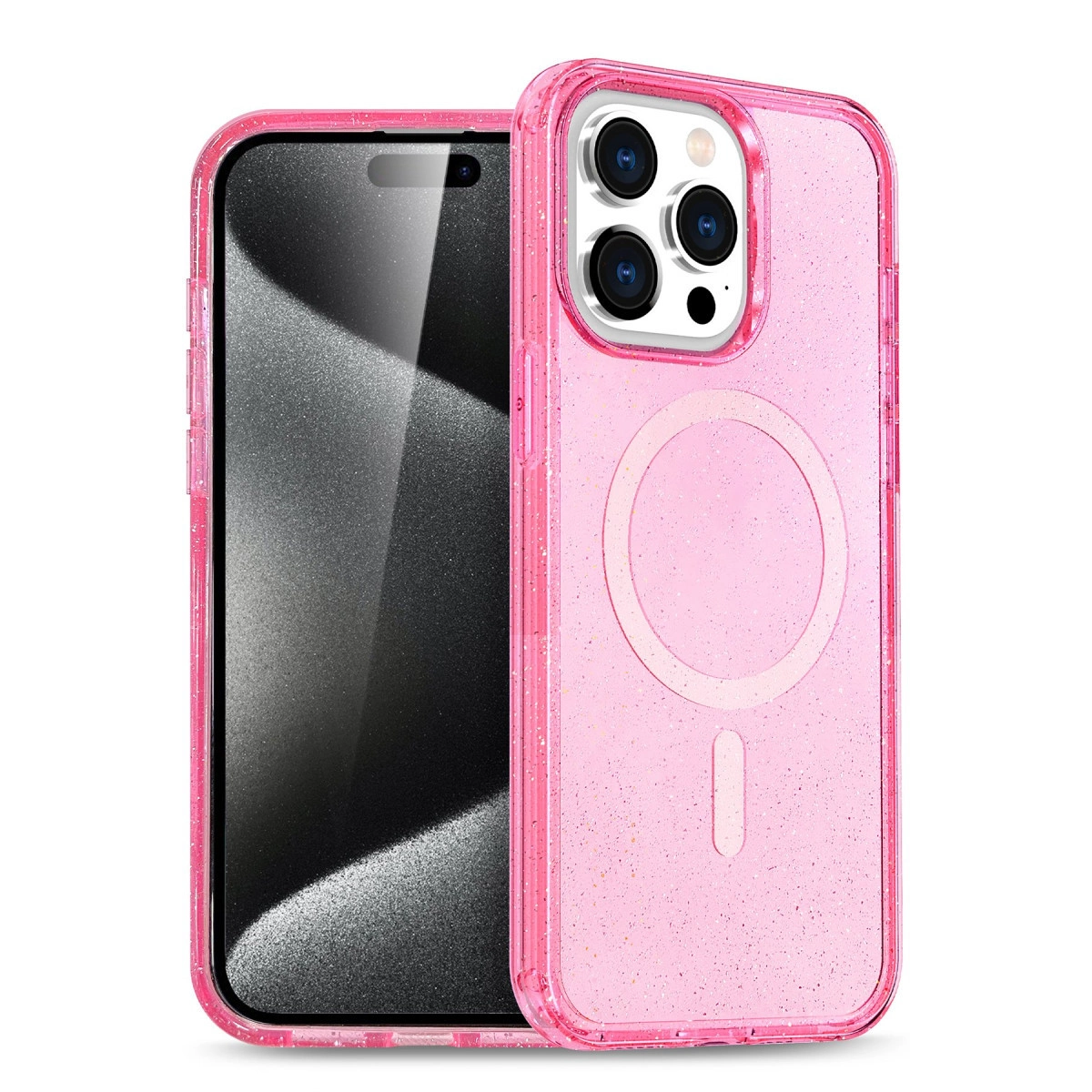 İphone 14 Pro Kılıf Magsafe Kapak - Pembe