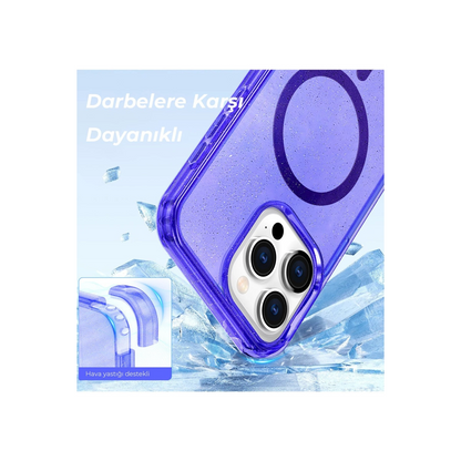 İphone 14 Pro Kılıf Magsafe Kapak - Pembe