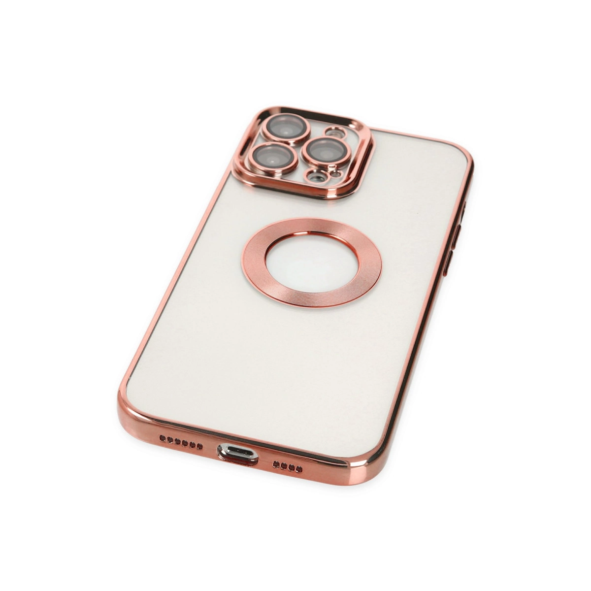 İphone 14 Pro Kılıf Slot Silikon - Rose Gold