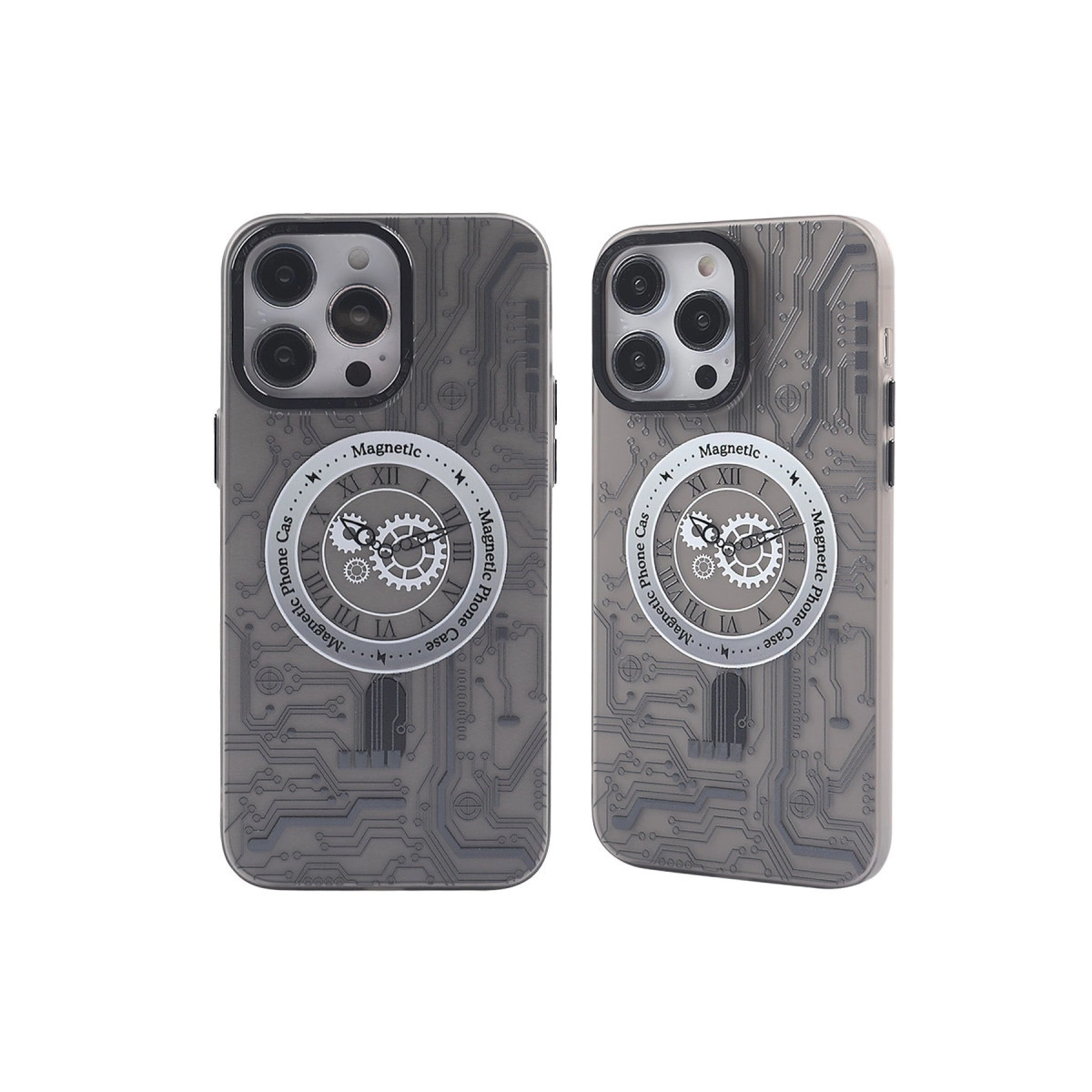 İphone 14 Pro Max Kılıf Apollo Magneticsafe Desenli Kapak - Apollo Siyah - 1
