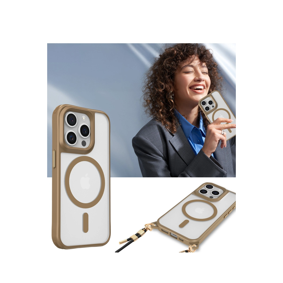 İphone 14 Pro Max Kılıf Enka Magsafe Silikon Kılıf - Şeffaf