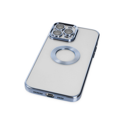 İphone 14 Pro Max Kılıf Slot Silikon - Sierra Blue