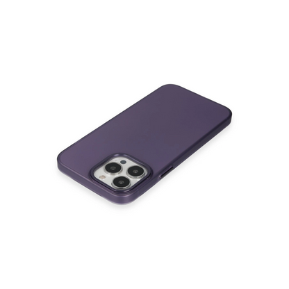İphone 15 Pro Kılıf Modos Metal Kapak - Derin Mor