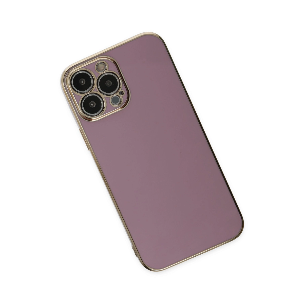 İphone 15 Pro Max Kılıf Volet Silikon - Mor