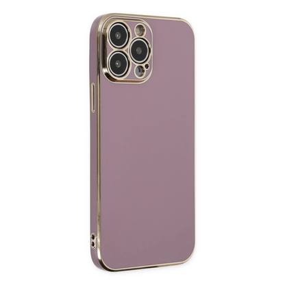 İphone 15 Pro Max Kılıf Volet Silikon - Mor