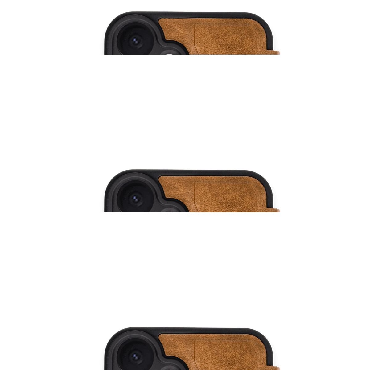 İphone 16 Kılıf Flip Cover - Taba