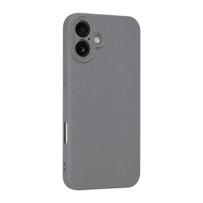 İphone 16 Plus Kılıf First Silikon - Gri