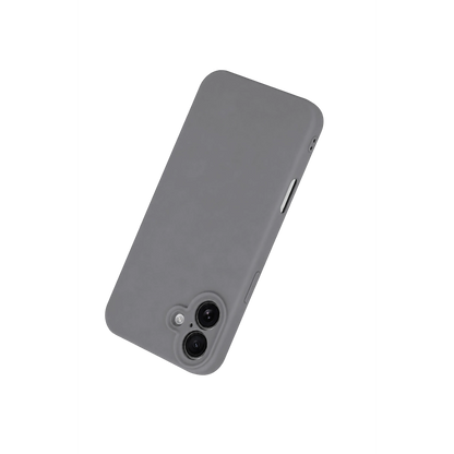 İphone 16 Plus Kılıf First Silikon - Gri