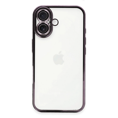 İphone 16 Plus Kılıf Razer Lensli Silikon - Mor