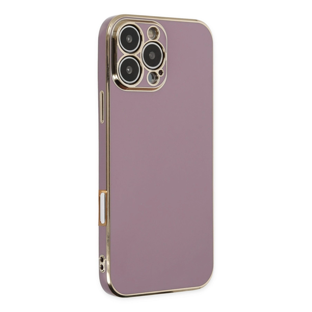 İphone 16 Pro Kılıf Volet Silikon - Mor