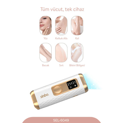 IPL BUZ LAZER EPİLATÖR - EPİLASYON CİHAZI 5 FARKLI MOD - LCD EKRAN TÜM VÜCUT UYGUN SEL-6049 (5643)