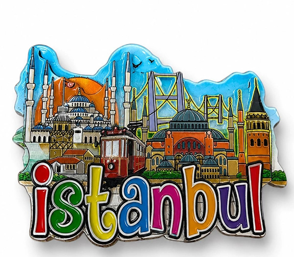 İstanbul Temalı Silikon Buzdolapı Süsü Magnet Alk5944